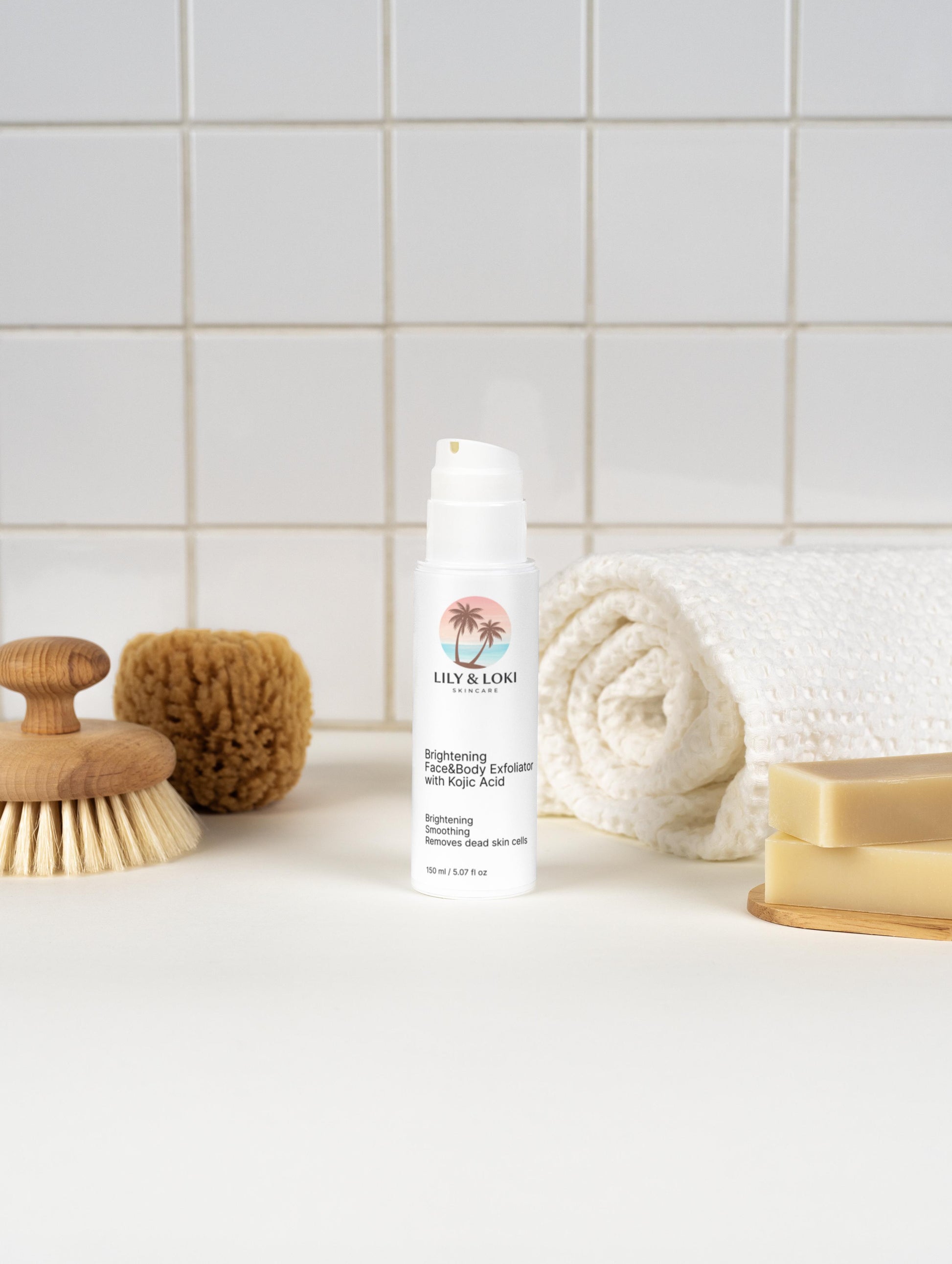 Brightening Face&Body Exfoliator with Kojic Acid